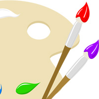 パレット 絵筆 絵の具 無料 イラスト 素材