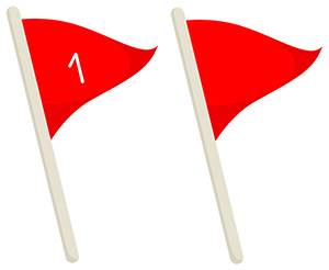 フリー素材 イラスト 旗 体育祭 運動会 無料 商用可 PNG