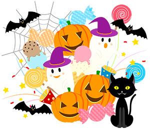 フリー素材 イラスト 秋 ハロウィン 無料 商用可 PNG