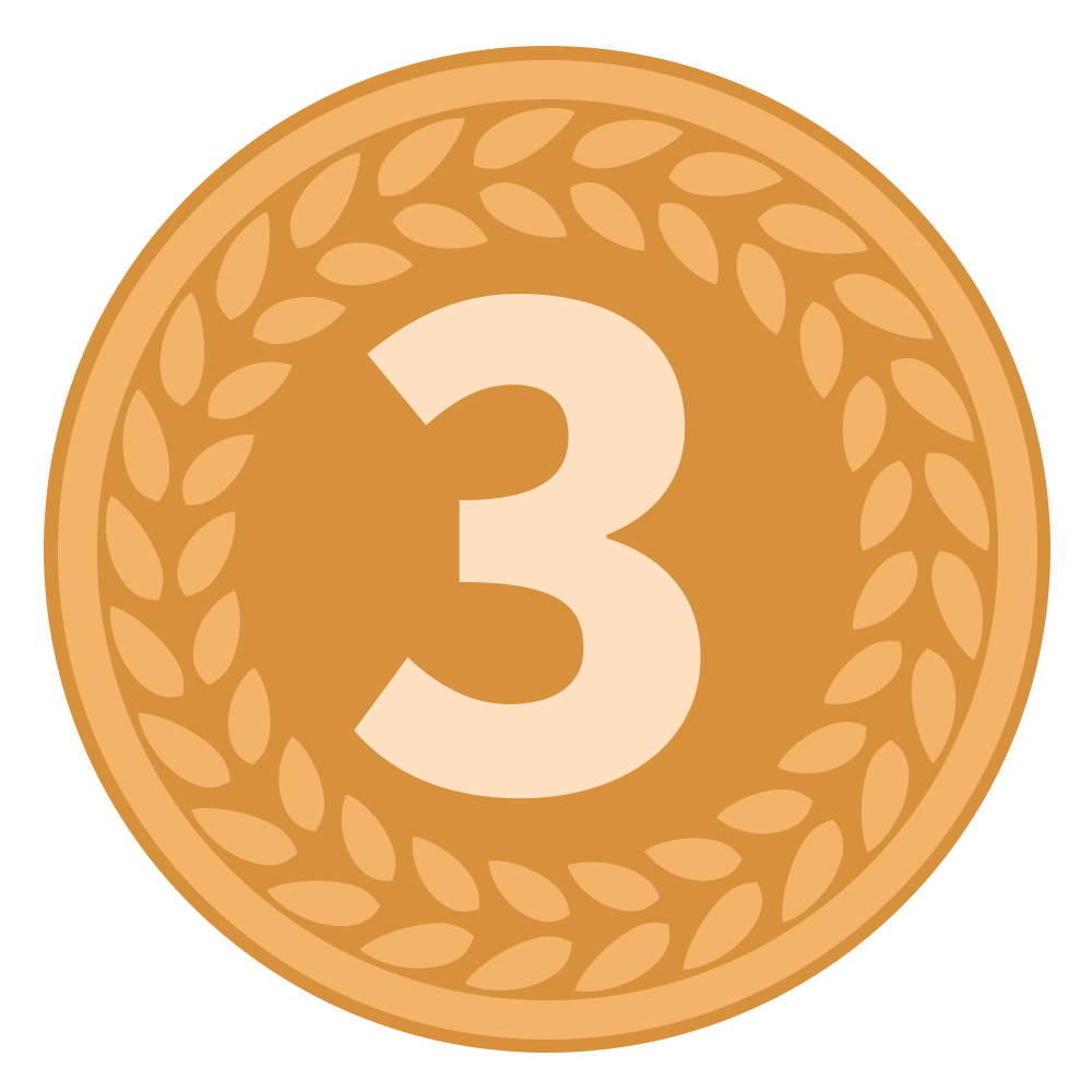 フリー素材 イラスト 銅メダル メダル 運動会 体育祭 オリンピック 無料 商用可 PNG