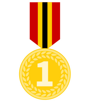 フリー素材 イラスト 金メダル メダル 運動会 体育祭 オリンピック 無料 商用可 PNG