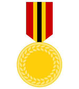 フリー素材 イラスト 金メダル メダル 運動会 体育祭 オリンピック 無料 商用可 PNG