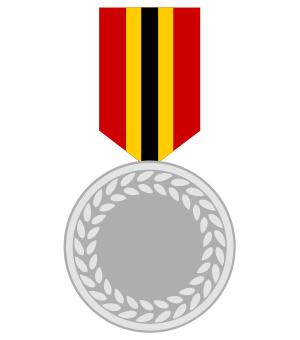 フリー素材 イラスト 銀メダル メダル 運動会 体育祭 オリンピック 無料 商用可 PNG