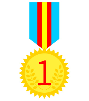 フリー素材 イラスト 金メダル メダル 運動会 体育祭 オリンピック 無料 商用可 PNG