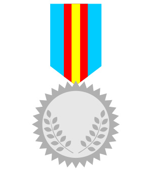 フリー素材 イラスト 銀メダル メダル 運動会 体育祭 オリンピック 無料 商用可 PNG