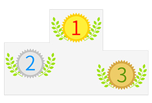 フリー素材 イラスト 表彰台 スポーツ 運動会 体育祭 オリンピック 無料 商用可 PNG