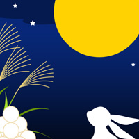 月見 だんご 月見団子 すすき 秋 無料 イラスト フリー素材 商用可 png