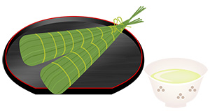 フリー素材 イラスト ちまき 端午の節句 春 無料 商用可 PNG