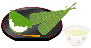 フリー素材 イラスト ちまき 端午の節句 春 無料 商用可 PNG