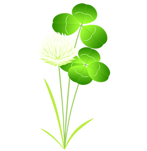 フリー素材 イラスト クローバー 蝶 春 無料 商用可 PNG