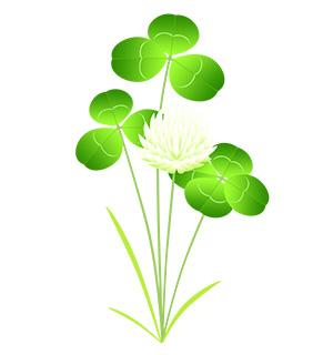 フリー素材 イラスト クローバー 春 無料 商用可 PNG
