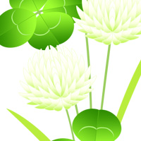 クローバー clover 春 無料 イラスト フリー素材 商用可 png