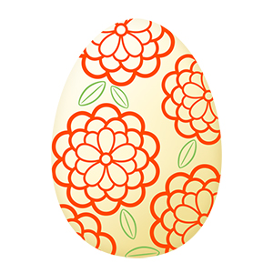 フリー素材 イラスト 卵 イースターエッグ easter 復活祭 春 無料 商用可 PNG