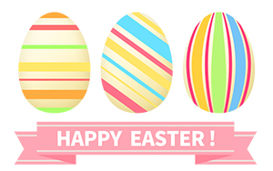 フリー素材 イラスト 卵 イースターエッグ easter 復活祭 春 無料 商用可 PNG