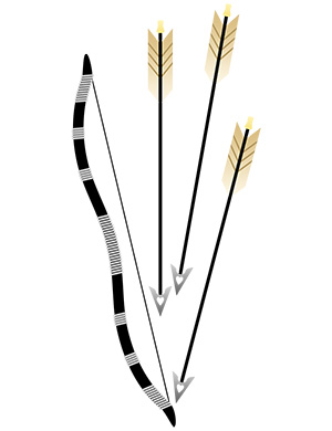 フリー素材 イラスト 破魔弓 端午の節句 春 無料 商用可 PNG