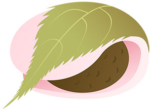 フリー素材 イラスト 春 桜 桜餅 桜茶 無料 商用可 PNG