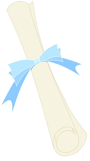 フリー素材 イラスト 卒業証書 春 桜 無料 商用可 PNG