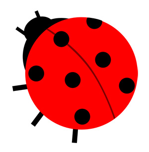 フリー素材 イラスト てんとうむし 春 無料 商用可 PNG