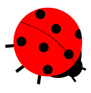 フリー素材 イラスト てんとうむし 春 無料 商用可 PNG