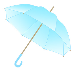 フリー素材 イラスト 梅雨 傘 無料 商用可 PNG