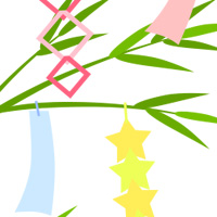 七夕飾り 笹 竹 無料 イラスト フリー素材 商用可 png