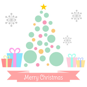 フリー素材 イラスト 冬 クリスマス ツリー X'mas 無料 商用可 PNG