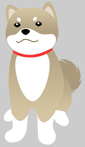 犬 柴犬 豆柴 黒柴 フリー素材 イラスト 冬 正月 干支 戌年 無料 商用可 PNG