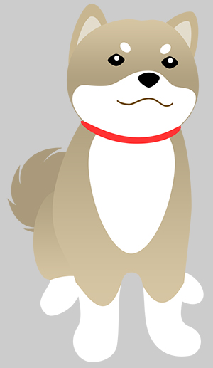 犬 柴犬 豆柴 黒柴 フリー素材 イラスト 冬 正月 干支 戌年 無料 商用可 PNG