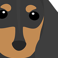 犬 ダックスフント ミニチュアダックス 干支 戌年 冬 無料 イラスト フリー素材 商用可 png