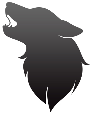 犬 狼 オオカミ フリー素材 イラスト 冬 正月 干支 戌年 無料 商用可 PNG