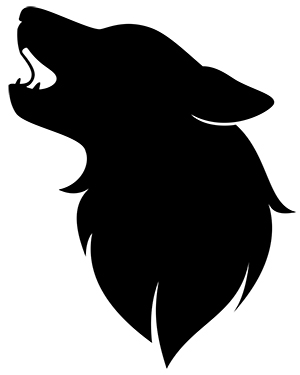 犬 狼 オオカミ フリー素材 イラスト 冬 正月 干支 戌年 無料 商用可 PNG