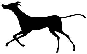 犬 ポインター 走る犬 フリー素材 イラスト 冬 正月 干支 戌年 無料 商用可 PNG