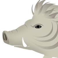 亥 亥年 いのしし 2019 正月 年賀状 干支 冬 無料 イラスト フリー素材 商用可 png