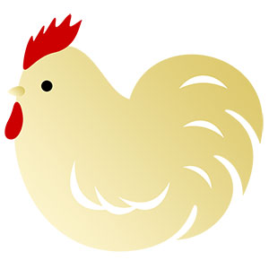 フリー素材 イラスト 冬 正月 干支 酉年 無料 商用可 PNG