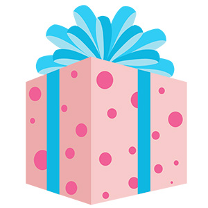 フリー素材 イラスト 冬 クリスマス プレゼント X'mas 無料 商用可 PNG