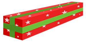 フリー素材 イラスト 冬 クリスマス プレゼント X'mas 無料 商用可 PNG