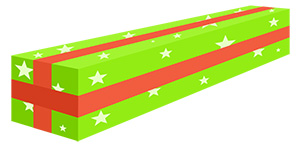 フリー素材 イラスト 冬 クリスマス プレゼント X'mas 無料 商用可 PNG