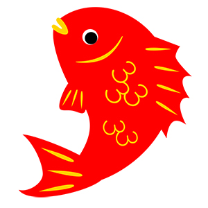 フリー素材 イラスト 冬 正月 縁起物 富士山 鯛 独楽 羽子板 無料 商用可 PNG