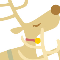 トナカイ そり プレゼント 冬 無料 イラスト フリー素材 商用可 png