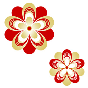 フリー素材 イラスト 冬 正月 梅 無料 商用可 PNG