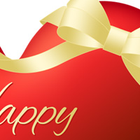 バレンタイン ハート リボン Valentine's day 冬 無料 イラスト フリー素材 商用可 png