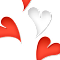 バレンタイン ハート Valentine's day 冬 無料 イラスト フリー素材 商用可 png