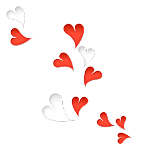 フリー素材 イラスト 冬 バレンタイン ハート Valentine's day 無料 商用可 PNG