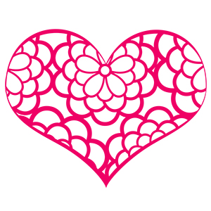 フリー素材 イラスト 冬 バレンタイン ハート モチーフ Valentine's day 無料 商用可 PNG