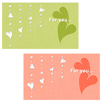 バレンタイン ハート カード 名刺 名刺サイズ テンプレート 印刷 Valentine's day 冬 無料 イラスト フリー素材 商用可 png