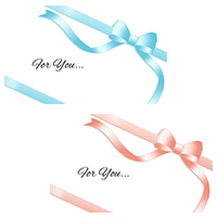 バレンタイン リボン カード 名刺 名刺サイズ テンプレート 印刷 Valentine's day 冬 無料 イラスト フリー素材 商用可 png